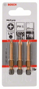 Насадка-бита Max Grip PH 1, 49 mm 2607001551